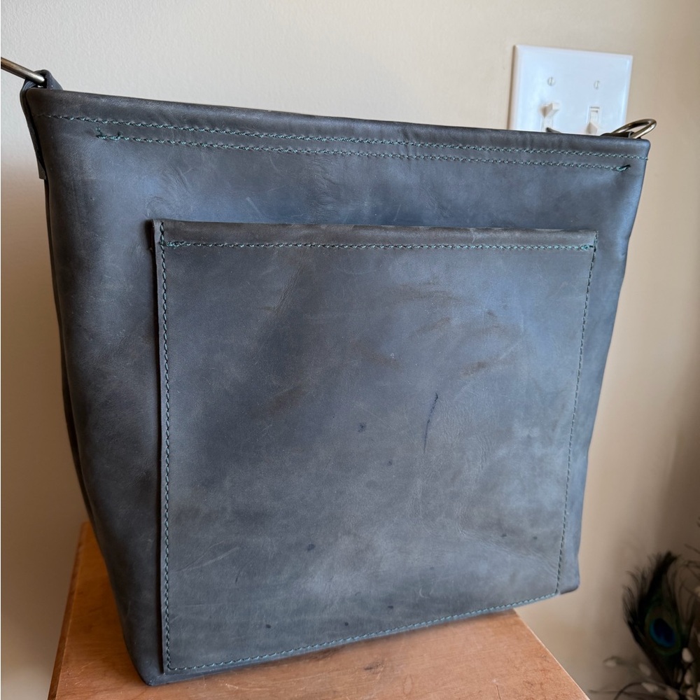 One Red Paw Brushed Leather Bag